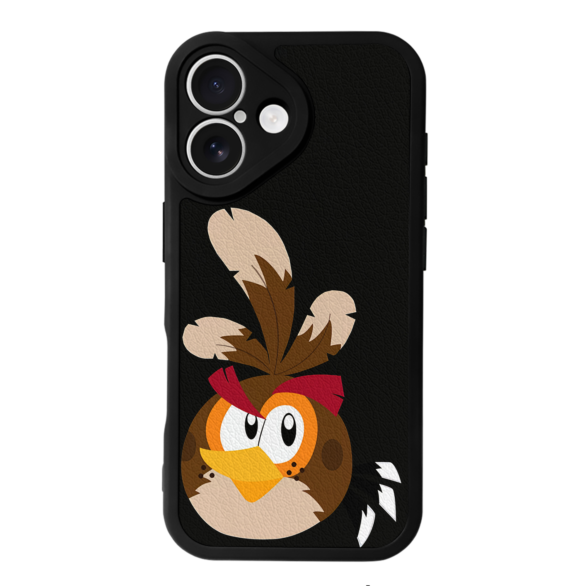 （画像用） Angry Birds アングリーバード 【iPhone 16シリーズ対応】シリコンスマホケース（レザー調） 材質：シリコン